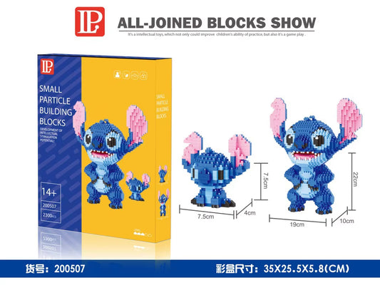 2300Pcs+ Stitch Diamond Building Block Lilo & Stitch Figure Cute 3D Model for Children Mini Bricks Toys